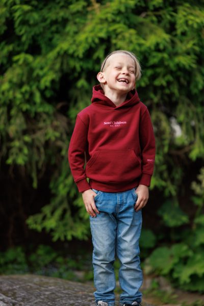 Soul Children hoodie barn (burgunder)