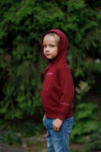Soul Children hoodie barn (burgunder) - Bilde 4